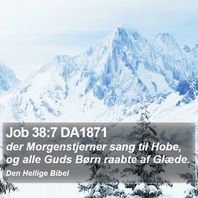 Job 38:7 DA1871 Bible Verse Image
