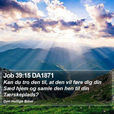 Job 39:15 DA1871 Bible Verse Image