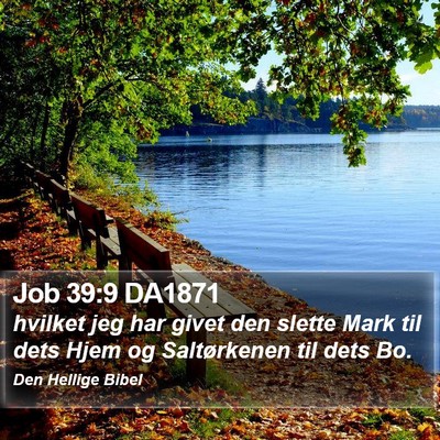 Job 39:9 DA1871 Bible Verse Image