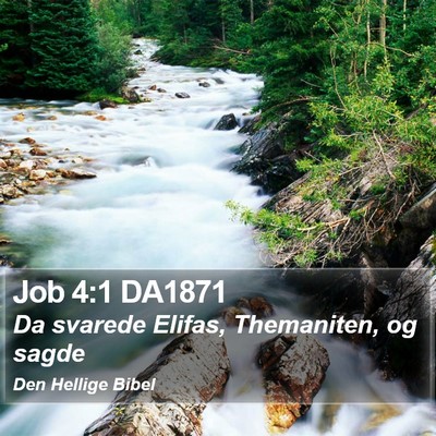 Job 4:1 DA1871 Bible Verse Image