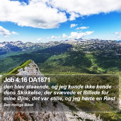 Job 4:16 DA1871 Bible Verse Image