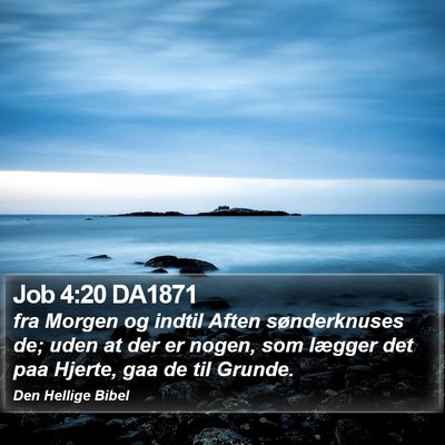 Job 4:20 DA1871 Bible Verse Image