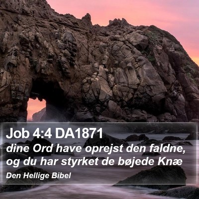 Job 4:4 DA1871 Bible Verse Image