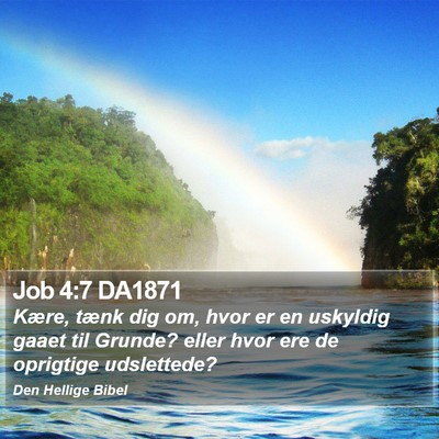 Job 4:7 DA1871 Bible Verse Image