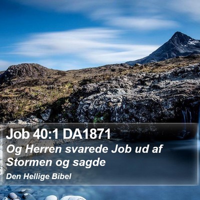 Job 40:1 DA1871 Bible Verse Image