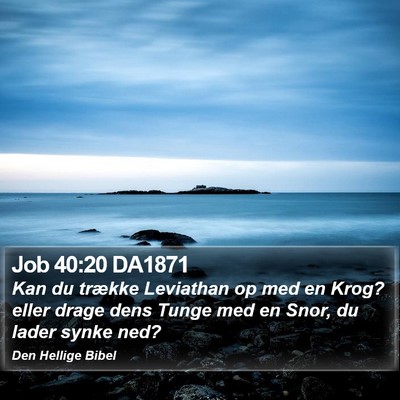 Job 40:20 DA1871 Bible Verse Image