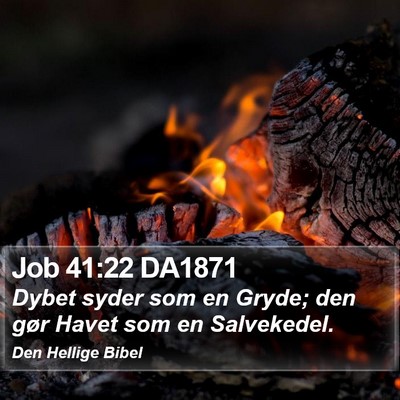 Job 41:22 DA1871 Bible Verse Image