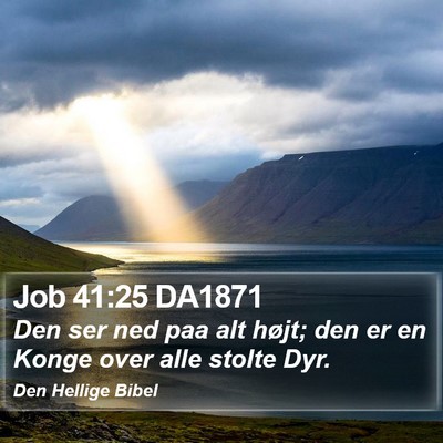 Job 41:25 DA1871 Bible Verse Image