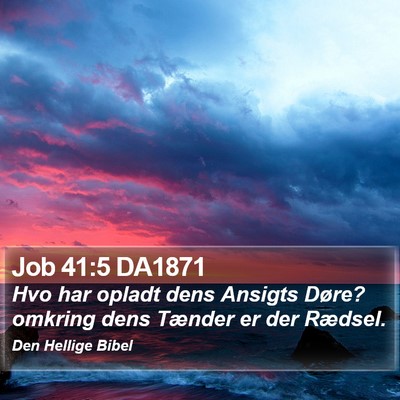 Job 41:5 DA1871 Bible Verse Image