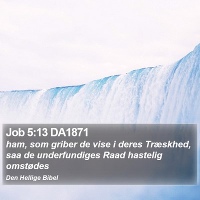 Job 5:13 DA1871 Bible Verse Image