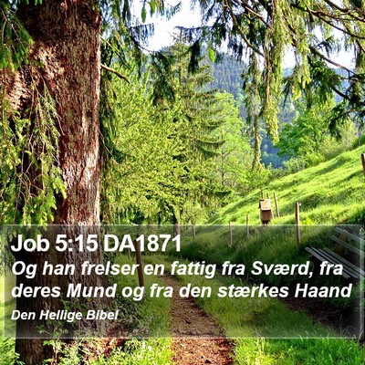 Job 5:15 DA1871 Bible Verse Image