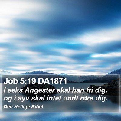 Job 5:19 DA1871 Bible Verse Image