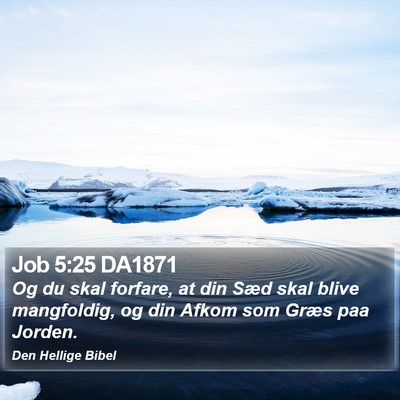 Job 5:25 DA1871 Bible Verse Image