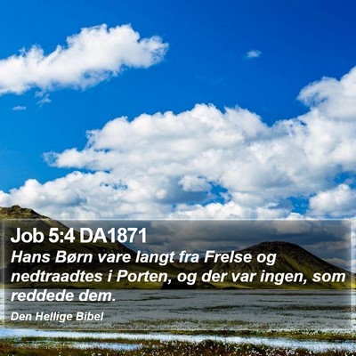 Job 5:4 DA1871 Bible Verse Image