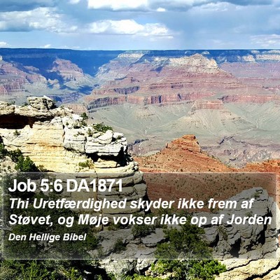Job 5:6 DA1871 Bible Verse Image