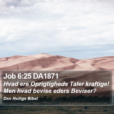 Job 6:25 DA1871 Bible Verse Image