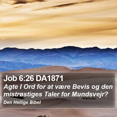 Job 6:26 DA1871 Bible Verse Image