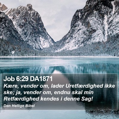 Job 6:29 DA1871 Bible Verse Image