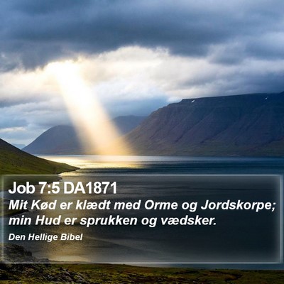 Job 7:5 DA1871 Bible Verse Image