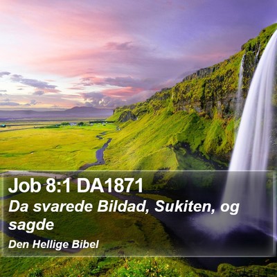 Job 8:1 DA1871 Bible Verse Image