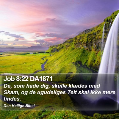 Job 8:22 DA1871 Bible Verse Image