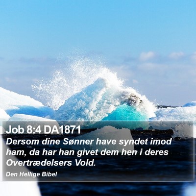 Job 8:4 DA1871 Bible Verse Image