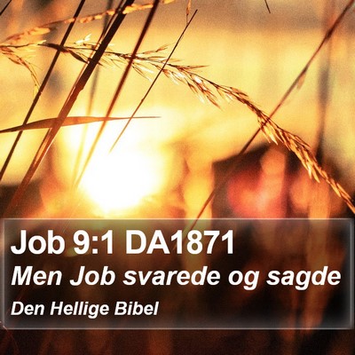 Job 9:1 DA1871 Bible Verse Image