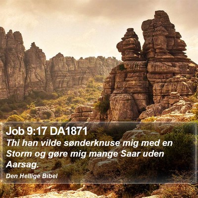 Job 9:17 DA1871 Bible Verse Image
