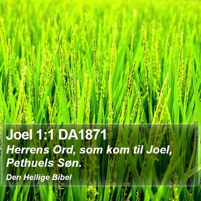 Joel 1:1 DA1871 Bible Verse Image