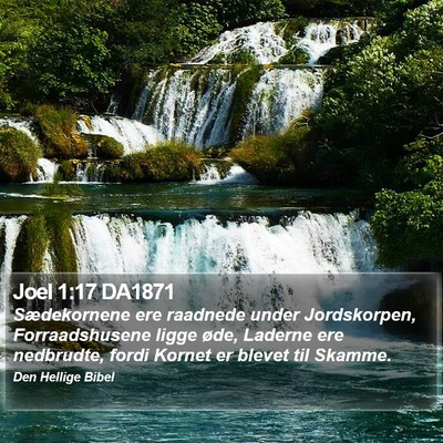 Joel 1:17 DA1871 Bible Verse Image