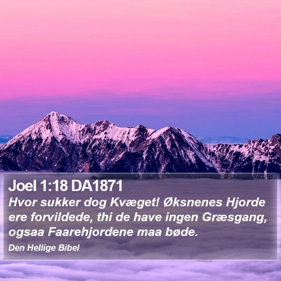 Joel 1:18 DA1871 Bible Verse Image