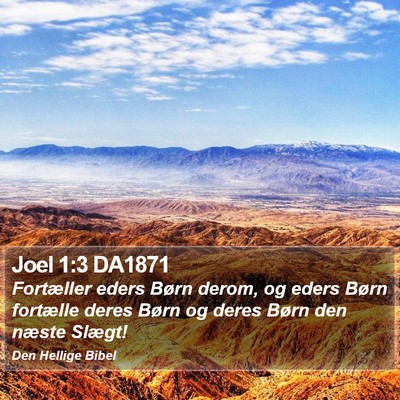 Joel 1:3 DA1871 Bible Verse Image