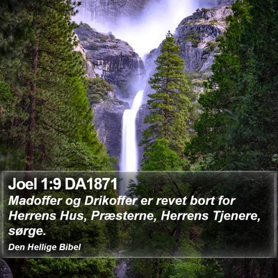 Joel 1:9 DA1871 Bible Verse Image