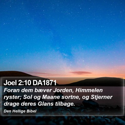 Joel 2:10 DA1871 Bible Verse Image