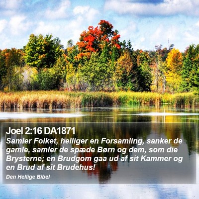 Joel 2:16 DA1871 Bible Verse Image