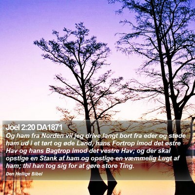 Joel 2:20 DA1871 Bible Verse Image