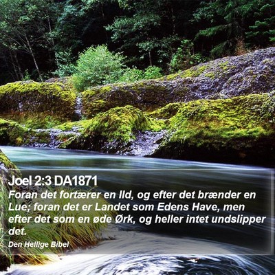 Joel 2:3 DA1871 Bible Verse Image