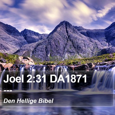 Joel 2:31 DA1871 Bible Verse Image