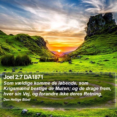 Joel 2:7 DA1871 Bible Verse Image
