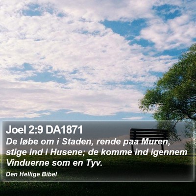 Joel 2:9 DA1871 Bible Verse Image