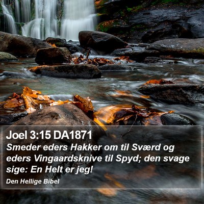 Joel 3:15 DA1871 Bible Verse Image