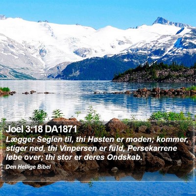 Joel 3:18 DA1871 Bible Verse Image