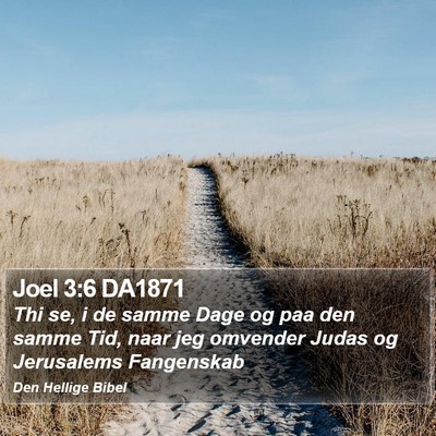 Joel 3:6 DA1871 Bible Verse Image