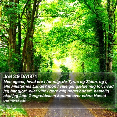 Joel 3:9 DA1871 Bible Verse Image