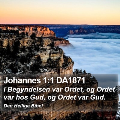 Johannes 1:1 DA1871 Bible Verse Image