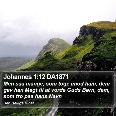 Johannes 1:12 DA1871 Bible Verse Image