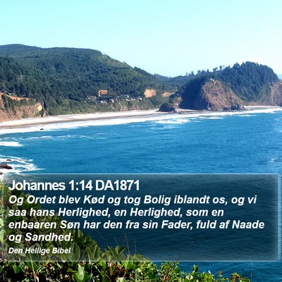 Johannes 1:14 DA1871 Bible Verse Image