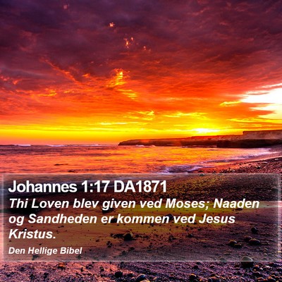Johannes 1:17 DA1871 Bible Verse Image