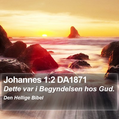 Johannes 1:2 DA1871 Bible Verse Image