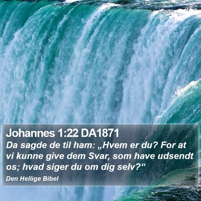 Johannes 1:22 DA1871 Bible Verse Image